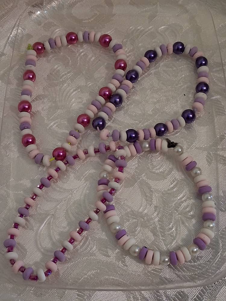 Lavender & Pink Bracelets Set of 4